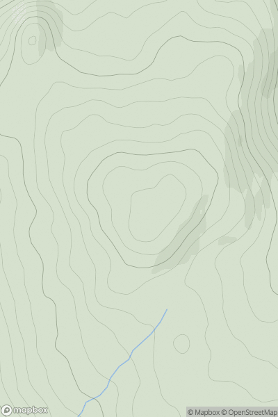 Thumbnail image for Cruach nan Capull [Loch Fyne to Bute and the Firth of Clyde] [NS074970] showing contour plot for surrounding peak